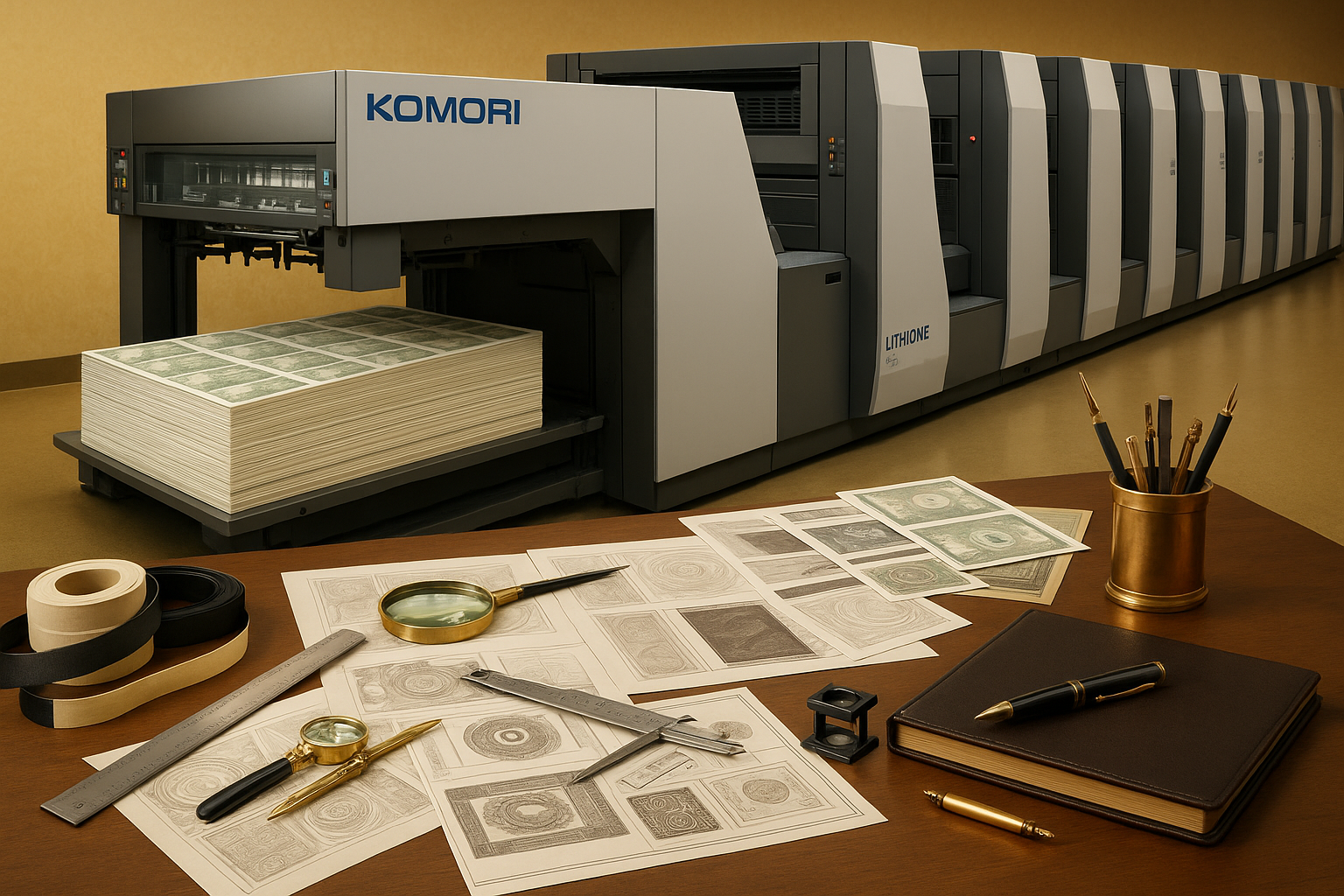 Komori press production